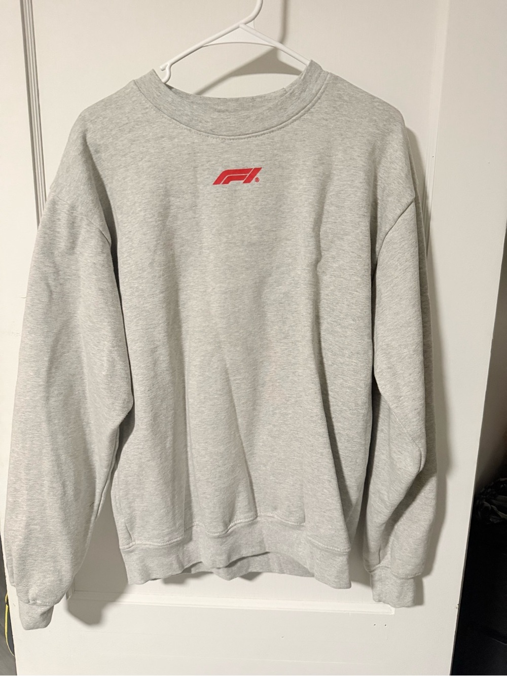 F1 Men's Light Gray Crewneck Sweatshirt